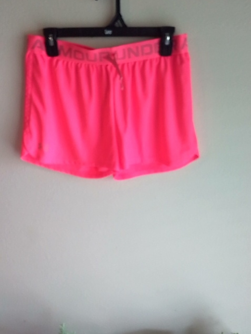 Under Armour Youth Bright Neon Pink Athletic Shorts